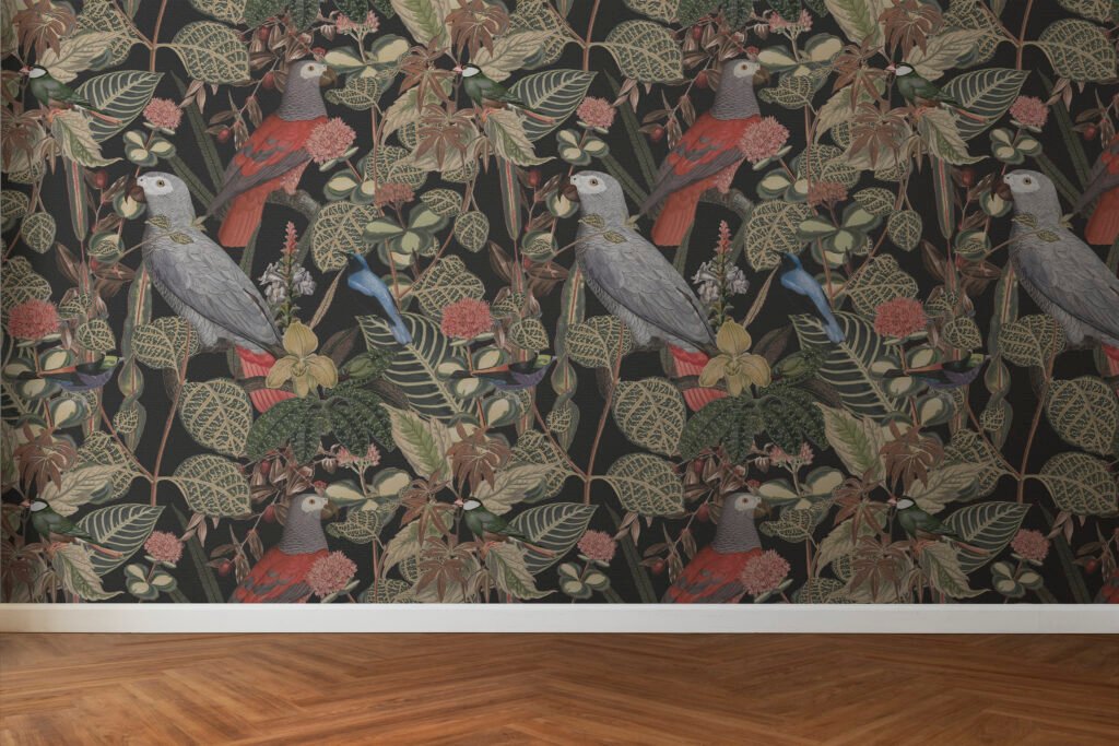 mural drawing wallpaper in Home