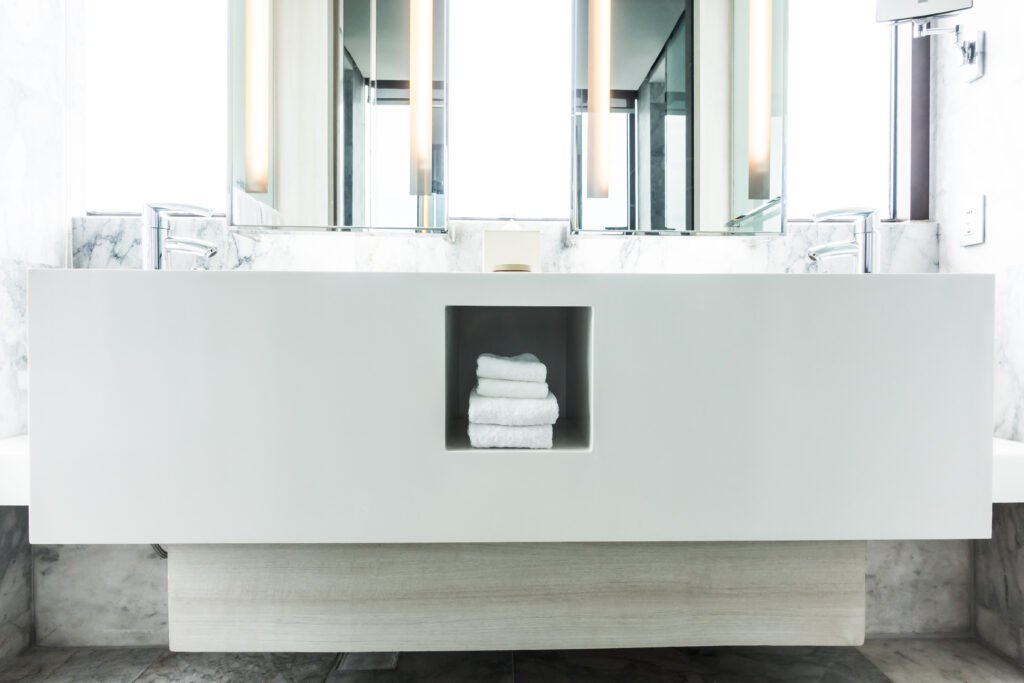 Glass-front Tall Cabinets