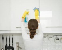 White Shaker Cabinets clean