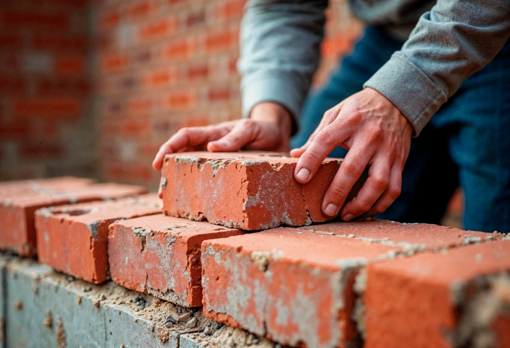 brick modern building material