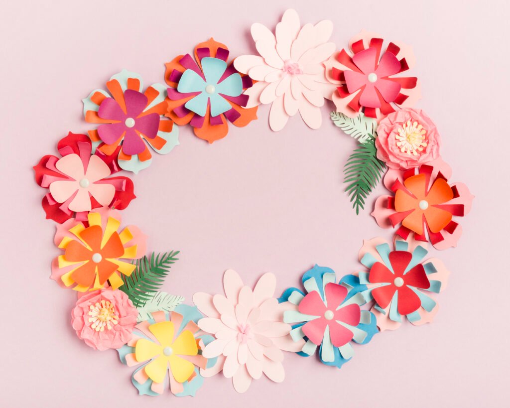 Paper Florals/ Garland craft ideas