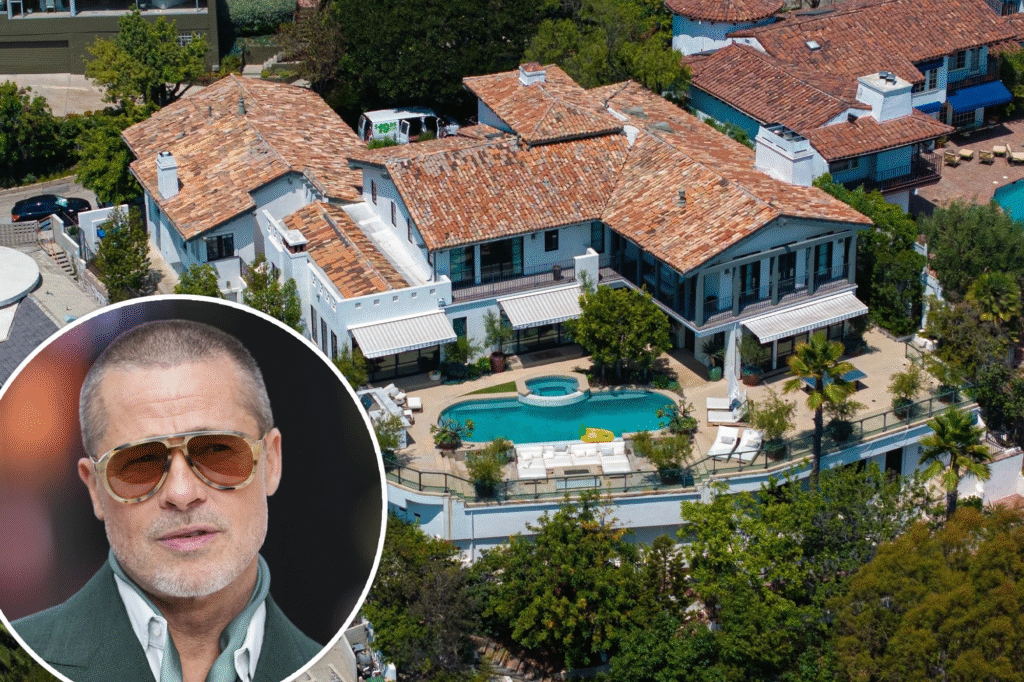 brad pitt's and his gorgeous new $12 million home in holywood hills