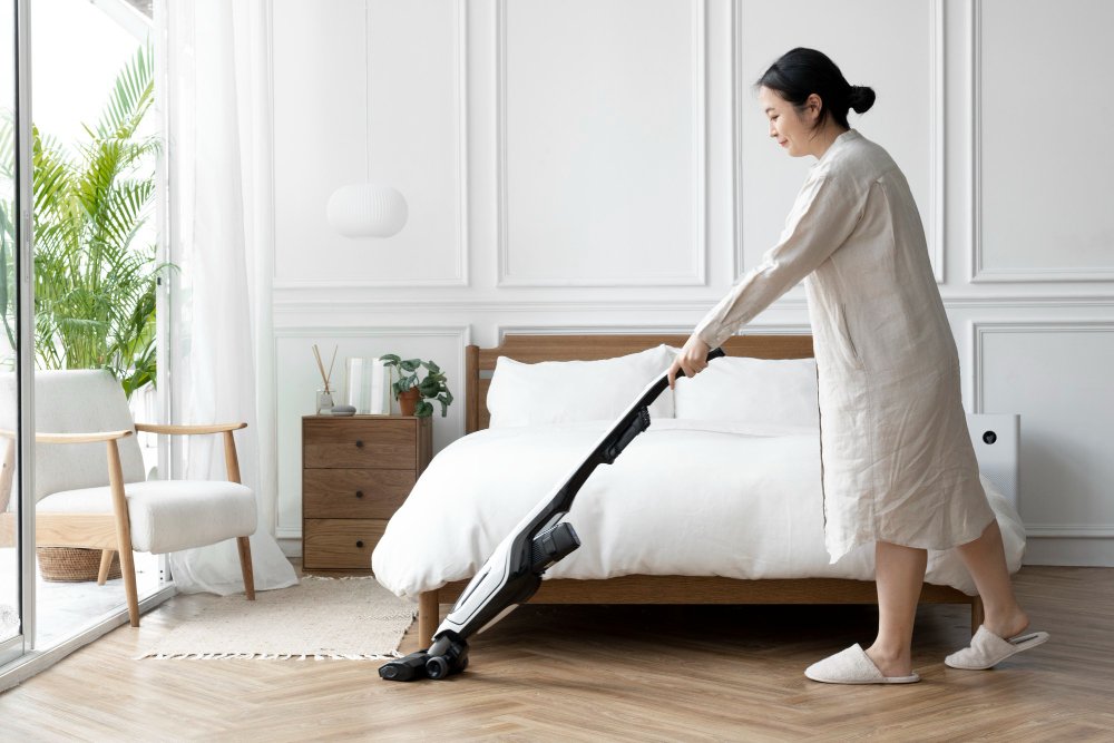 bedroom cleaning