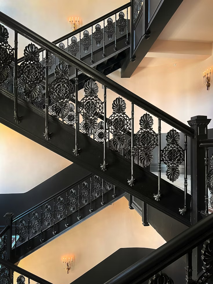 Laser-Cut Panel Staircase Railings for home
