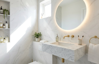 Small bathroom Marble Basin Hacks