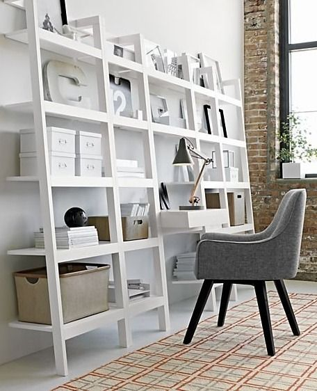 modern bookshelves from crate and barrel