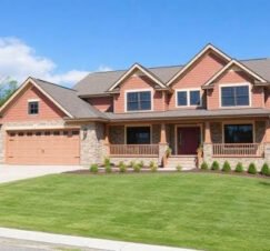 Modern custom home exterior