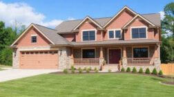 Modern custom home exterior