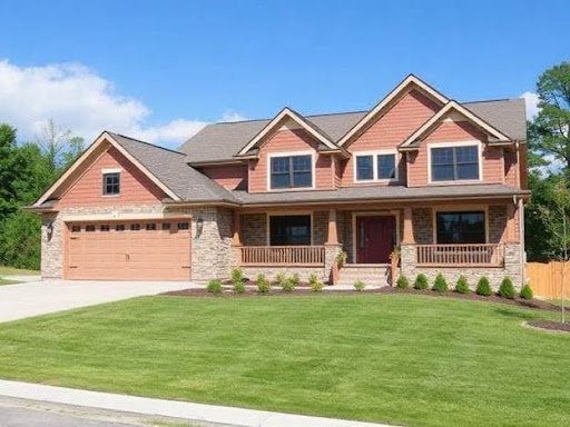Modern custom home exterior