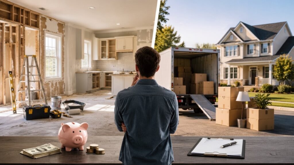 Home renovation costs and moving expenses.